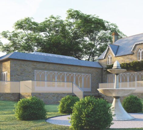 Artists impression of orangery extension